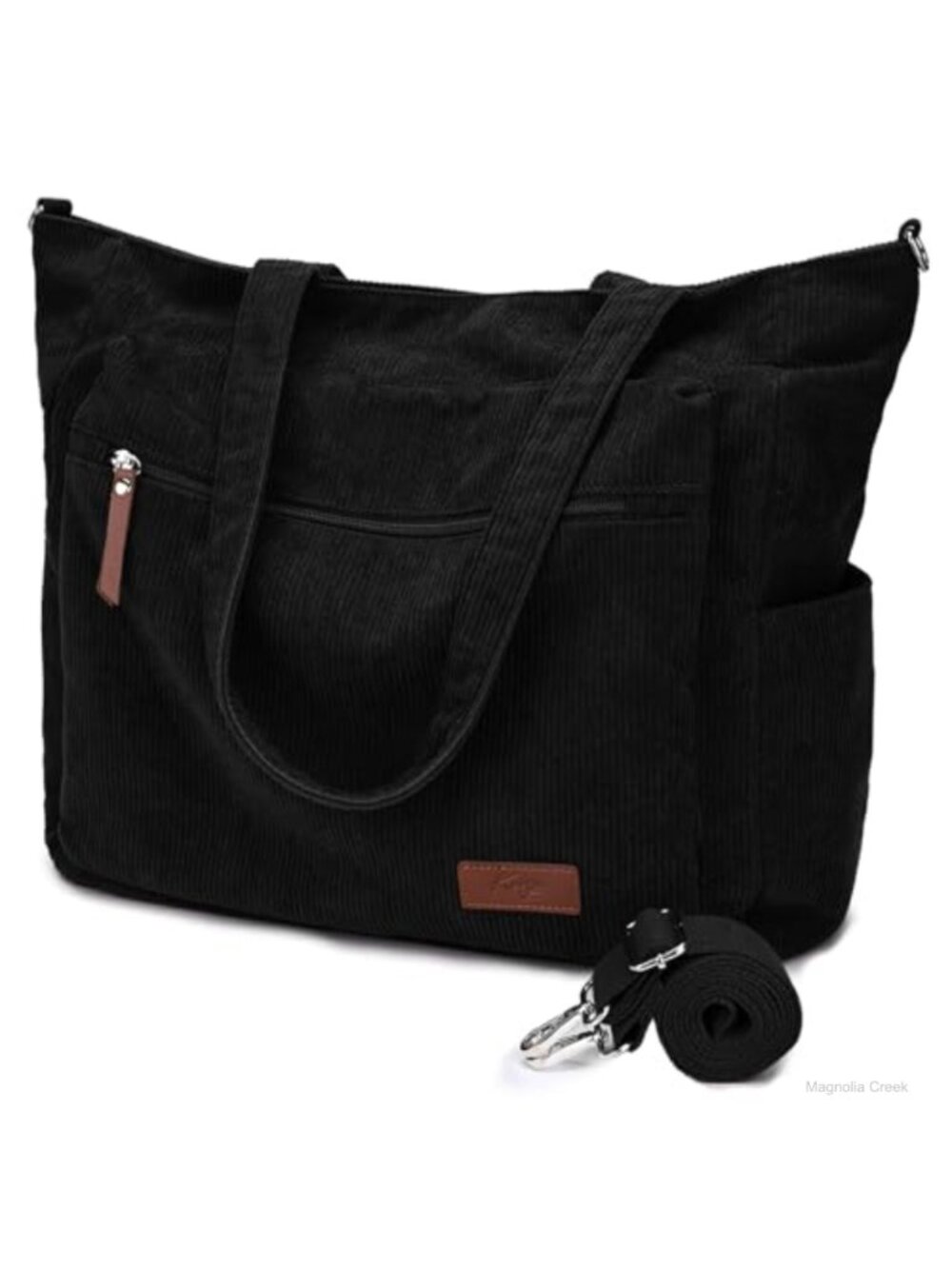 Corduroy Tote Bag 15.6" Laptop Work Travel Crossbody Shoulder Purse